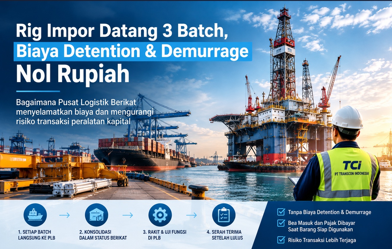 Rig Impor Datang 3 Batch, Biaya Detention & Demurrage Nol Rupiah